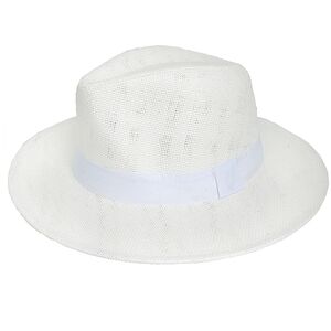 Fedora Classic White Vintage Style Panama Wide Brim Chic Summer Hat